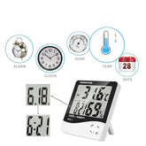 Statie Meteo cu Higrometru ecran LCD cu Alarma, Ora, Data si Calendar